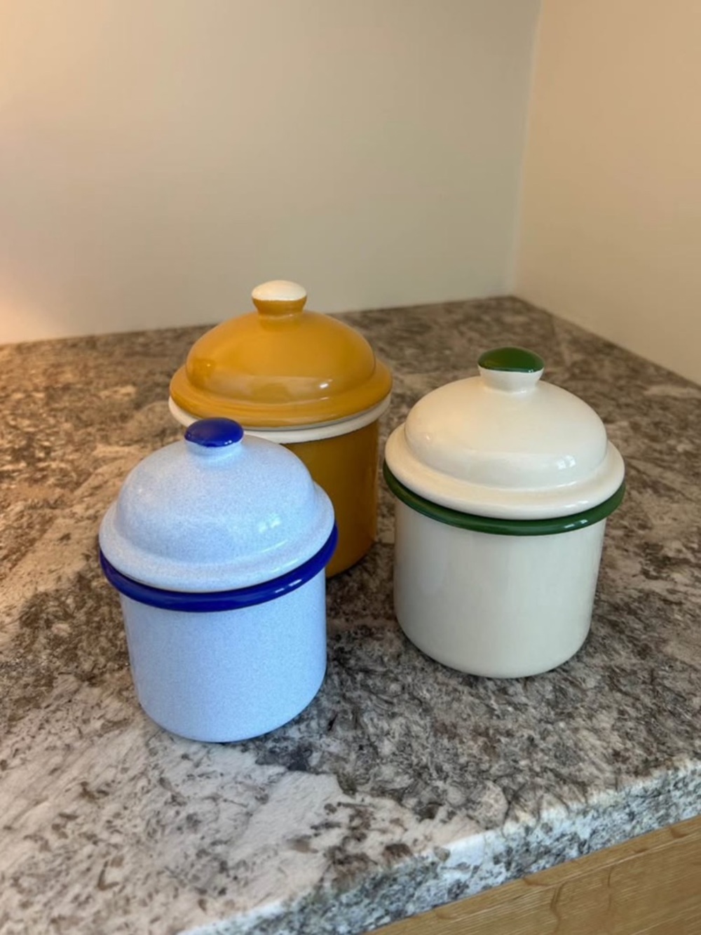 Ballerina Farm Enamel Canisters